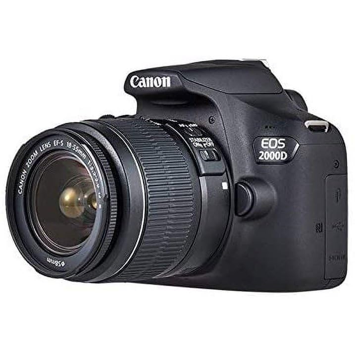 SSE Canon EOS 2000D (T7) EF-S 18-55mm is II Kit with Canon EF 50mm f/1.8 STM Lens and Basic Lens Accessory Bundle - Includes: 500mm Telephoto Preset Lens, Professional EF T-Mount and Much More