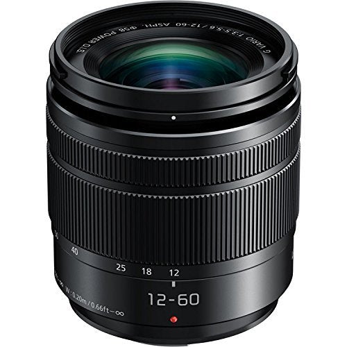 Panasonic Lumix G Vario 12-60mm f/3.5-5.6 ASPH. Power O.I.S. Lens Bundle with Manufacturer Accessories & Accessory Kit (13 Items) (White Box) - International Version (No Warranty)