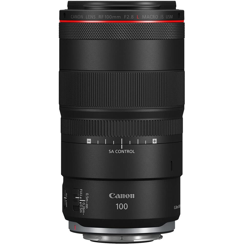 Canon RF 100mm f/2.8 L Macro is USM Telephoto Macro Lens for mirrorless Camera and 128 Extreme Memory Card (Renewed)