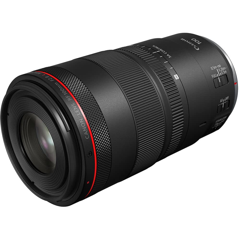 Canon RF 100mm f/2.8 L Macro is USM Telephoto Macro Lens for mirrorless Camera and 128 Extreme Memory Card (Renewed)