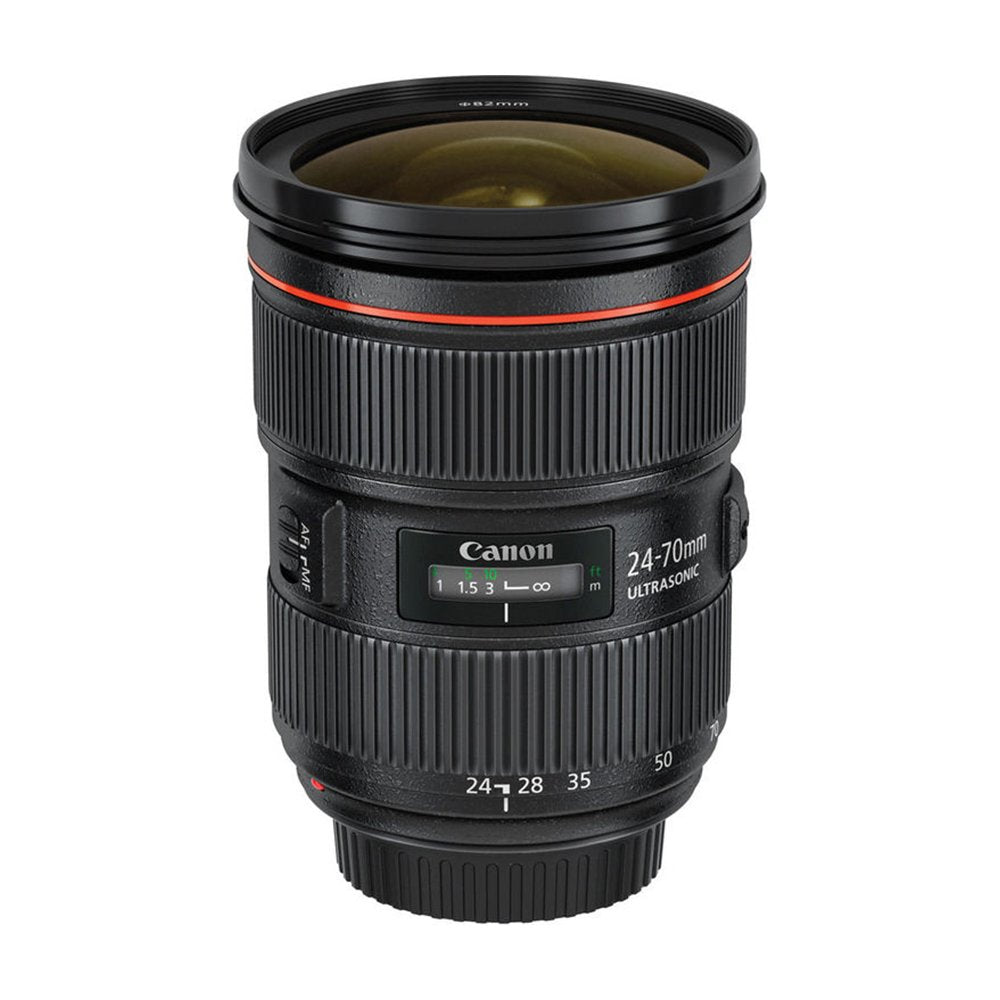 Beach Camera Canon EF 24-70mm f/2.8L II USM Lens Bundle Includes: 24-70mm Lens, Lexar 16GB Professional 600x SDHC UHS-I Memory Card, 3pc. Lens Cleaning Kit, & Lens Cap Keeper