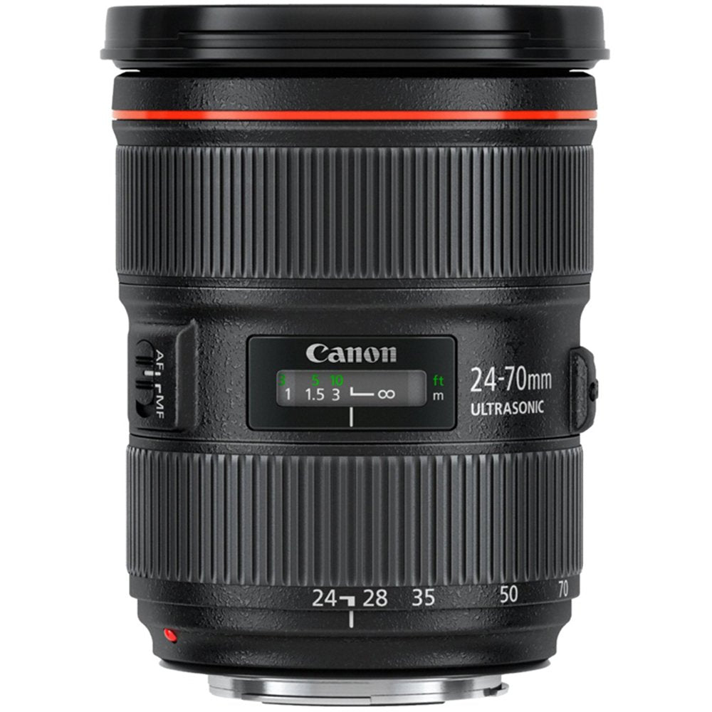 Beach Camera Canon EF 24-70mm f/2.8L II USM Lens Bundle Includes: 24-70mm Lens, Lexar 16GB Professional 600x SDHC UHS-I Memory Card, 3pc. Lens Cleaning Kit, & Lens Cap Keeper