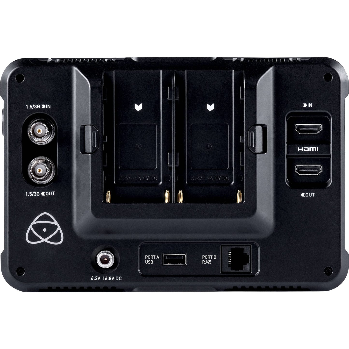 Atomos Shinobi 7" 4K HDMI/SDI Monitor & Power Bundle - Includes: Manufacturer Accessories + 2x Extended Life NP-F975 Batteries + AC/DC Rapid Home & Travel Battery Charger + Microfiber Cleaning Cloth