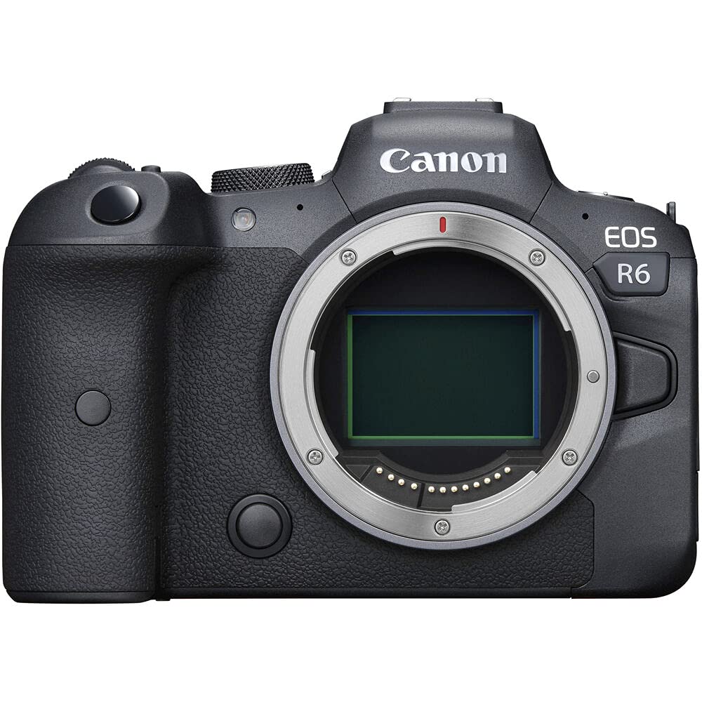 Canon EOS R6 Mirrorless Digital Camera (Body) with Advanced Accessory Bundle. Bundle Includes: 64GB Extreme Pro Memory Card, Dedicated TTL Flash for Canon Cameras, and Much More.