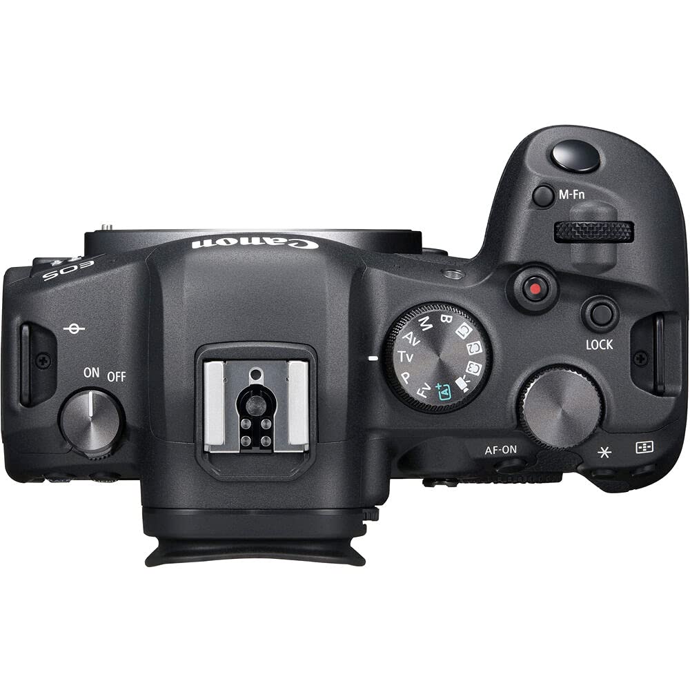 Canon EOS R6 Mirrorless Digital Camera (Body) with Starter Accessory Bundle. Bundle Includes: 64GB Ultra Memory Card, 1x Canon LP-E6NH Battery, Battery Charger for LP-E6NH Batteries, Soft Padded Carrying Case, and More