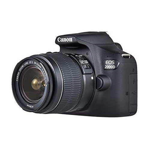 Canon EOS 2000D (T7) EF-S 18-55mm IS II Kit with Canon EF 50mm f/1.8 STM Lens and Basic Lens Accessory Bundle - Includes: 500mm Telephoto Preset Lens, Professional EF T-Mount and MUCH MORE