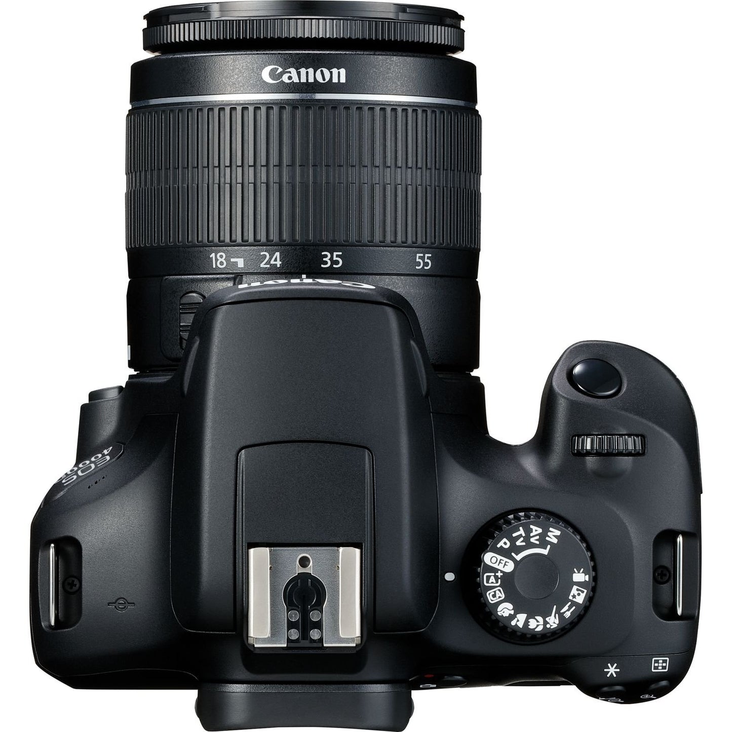 Canon EOS 4000D DSLR Camera with EF-S 18-55mm III Lens & EF 75-300mm III Lens Basic Bundle - Includes: Free Promotional Extended Life LPE10 Replacement Battery (1600mAh) & 2x Universal Lens Cap Keeper