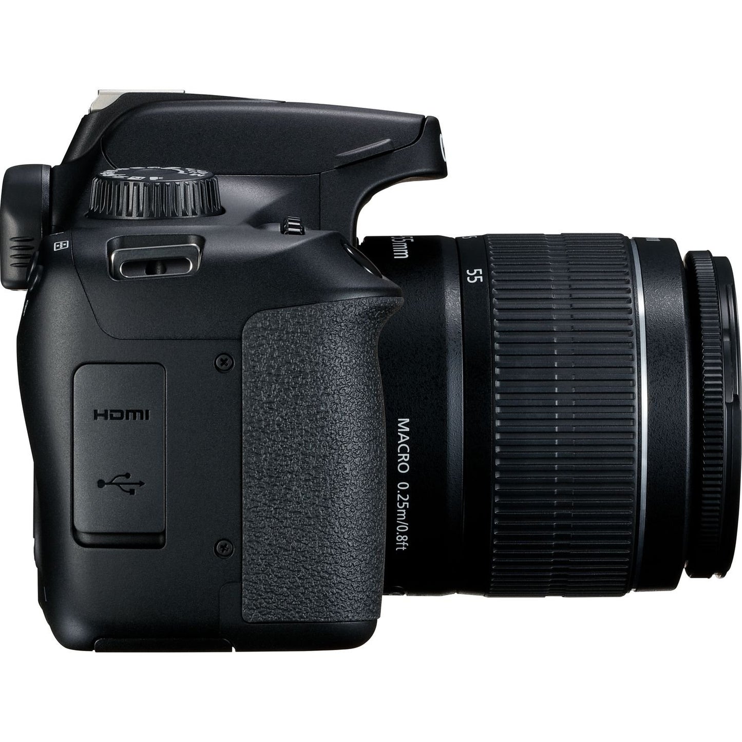 Canon EOS 4000D DSLR Camera with EF-S 18-55mm III Lens & EF 75-300mm III Lens Basic Bundle - Includes: Free Promotional Extended Life LPE10 Replacement Battery (1600mAh) & 2x Universal Lens Cap Keeper