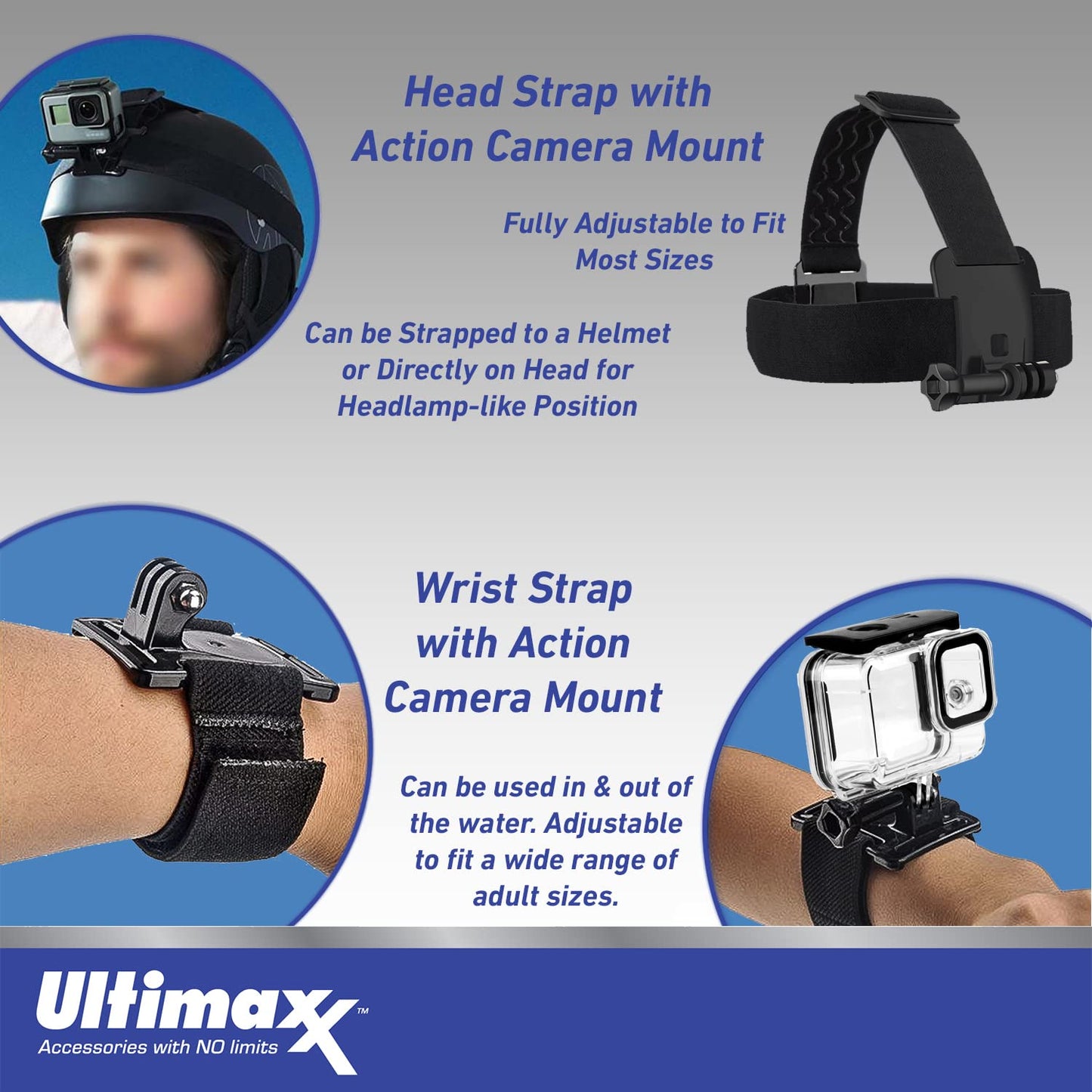Ultimaxx Starter GoPro HERO11 Black Mini Bundle - Includes: 64GB Ultra MicroSDXC, Wrist & Head Straps with Action Camera Mounts, Water-Resistant Gadget Bag & More (15pc Bundle)