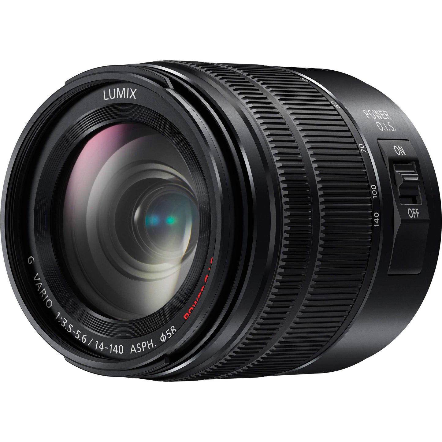 Ultimaxx Essential Accessory Bundle + Panasonic Lumix G Vario 14-140mm f/3.5-5.6 II ASPH. POWER O.I.S. Lens + Multi-Coated 3PC UV Filter Kit (UV, CPL, FLD) & More (18pc Bundle)