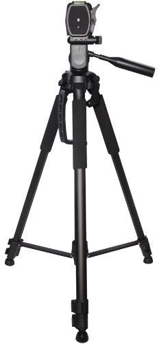Professional PRO 70" Tripod 3-Way Panhead Tilt Motion with Two Built in Bubble Leveling with Deluxe Carrying Case for Canon Digital SLR Cameras
