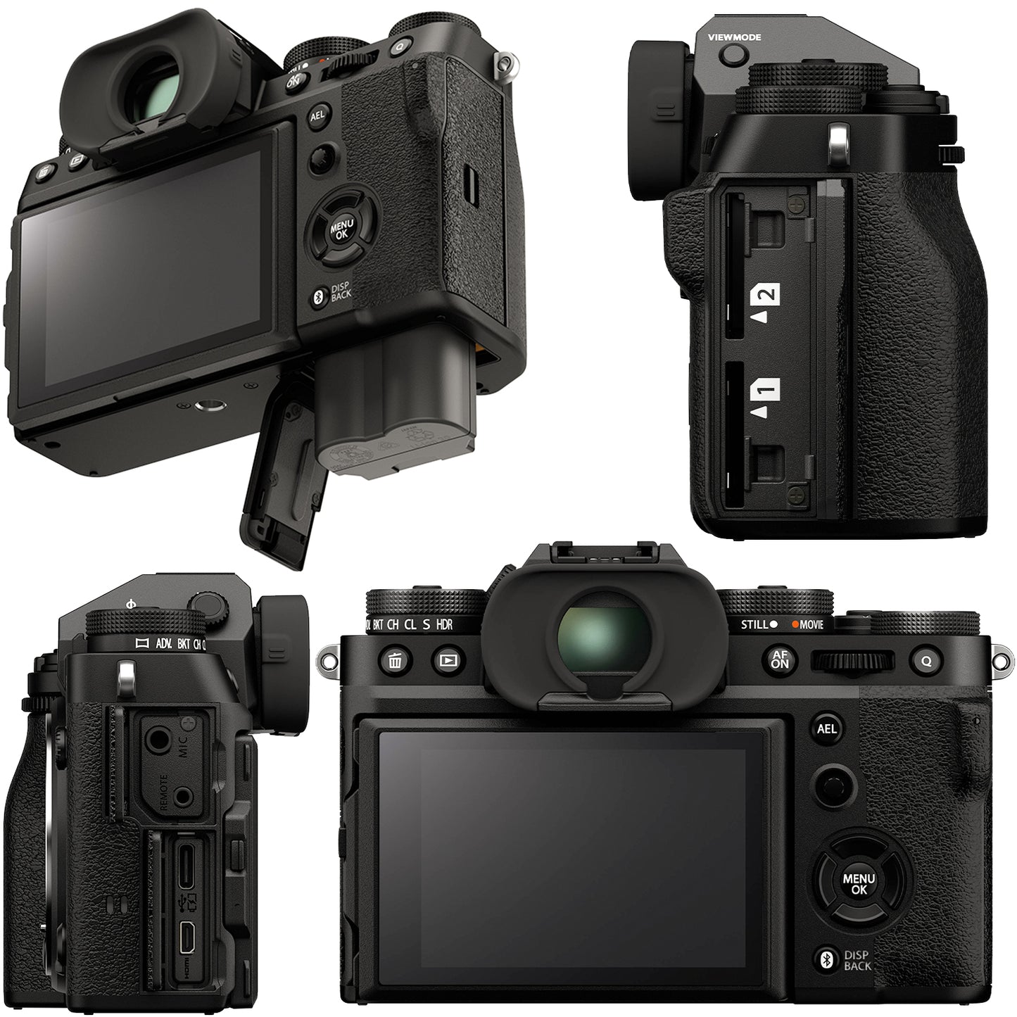 Ultimaxx Essential FUJIFILM X-T5 (Black, Body Only) Bundle - Includes: 32GB Extreme Pro Memory Card, Replacement Battery, Water-Resistant Gadget Bag & More (20pc Bundle)