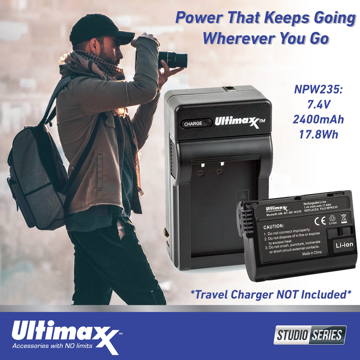 Ultimaxx Essential FUJIFILM X-T5 (Silver, Body Only) Bundle - Includes: 32GB Extreme Pro Memory Card, Water-Resistant Gadget Bag, Replacement Battery & More (20pc Bundle)