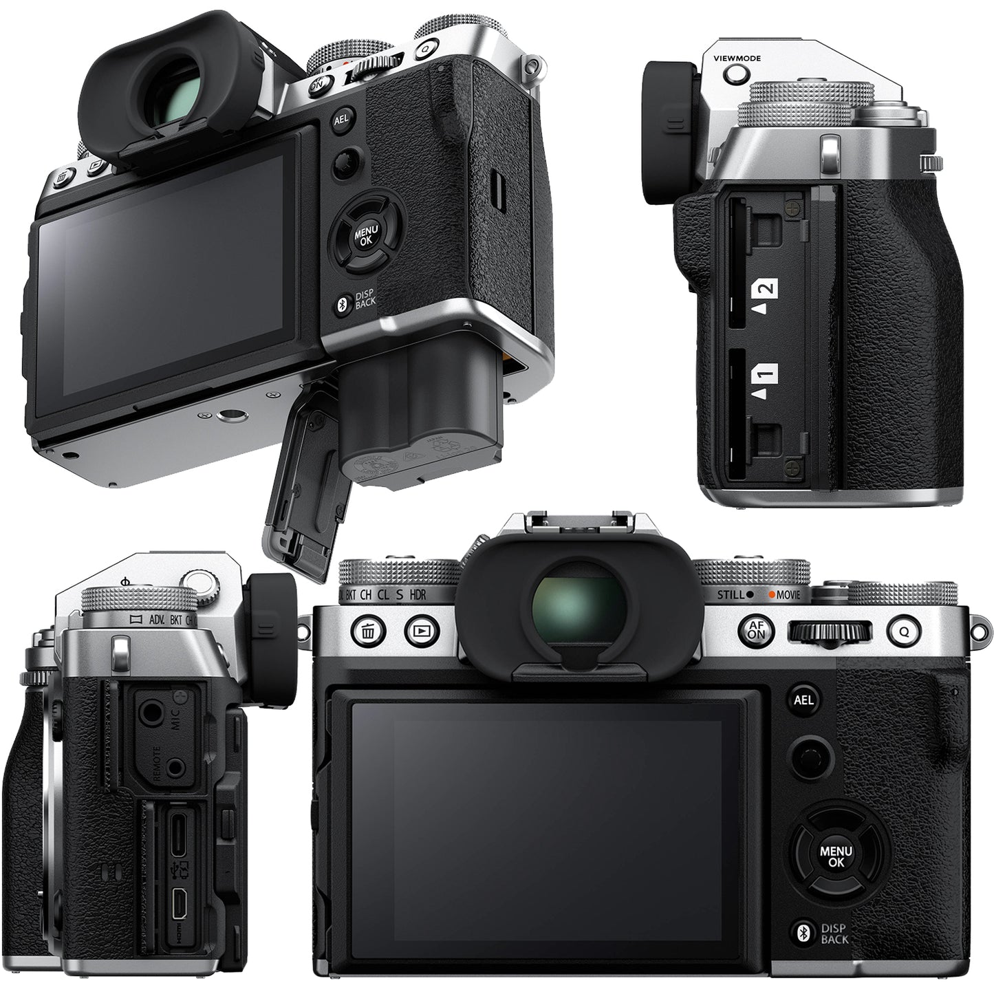Ultimaxx Essential FUJIFILM X-T5 (Silver, Body Only) Bundle - Includes: 32GB Extreme Pro Memory Card, Water-Resistant Gadget Bag, Replacement Battery & More (20pc Bundle)