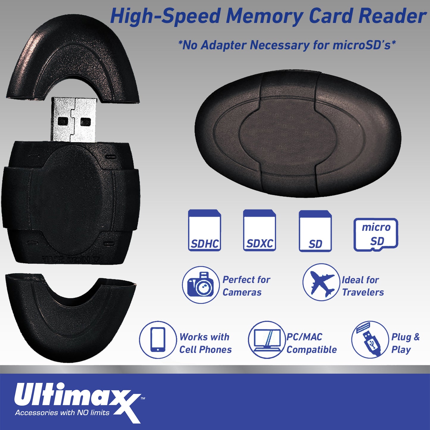 Ultimaxx Essential Canon XA60 Camcorder Bundle - Includes: 2x 64GB Ultra Memory Cards, Spare Battery with Travel Charger, Lightweight Monopod & Much More (23pc Bundle)