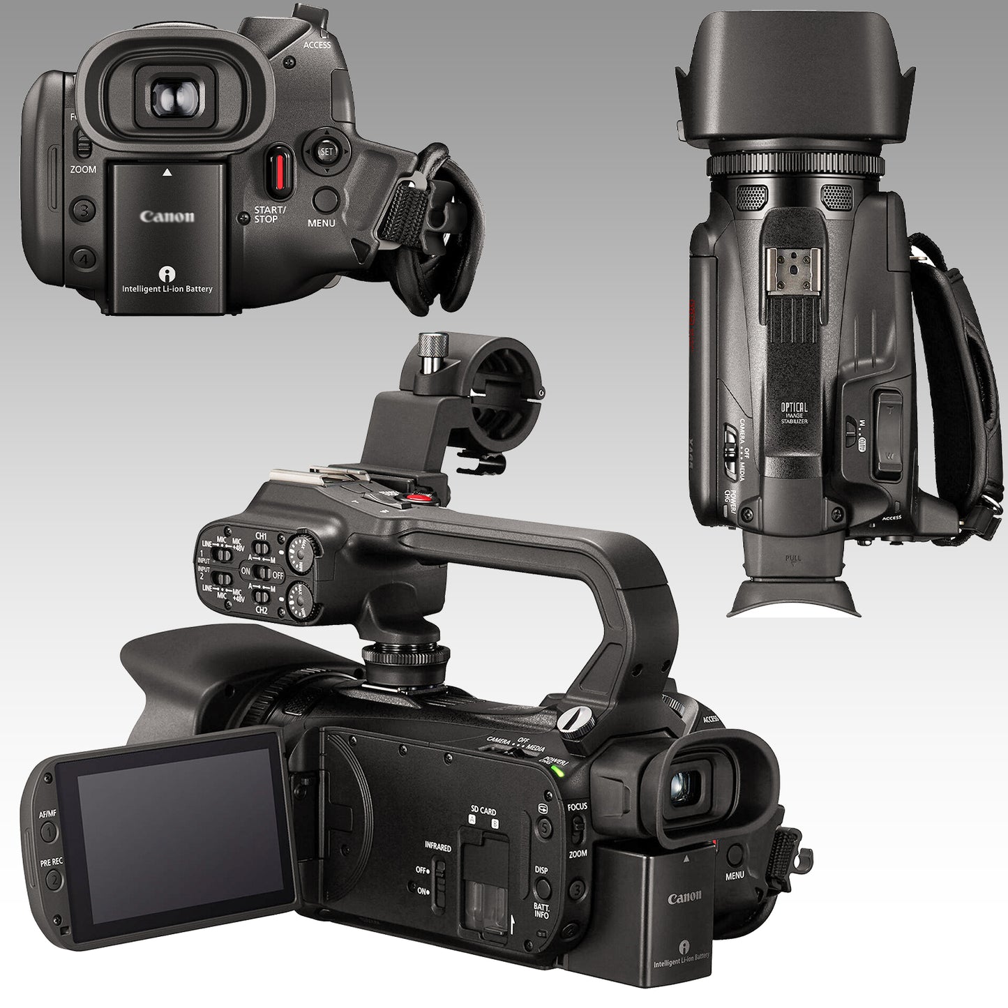 Ultimaxx Essential Canon XA65 Camcorder Bundle - Includes: 2x 64GB Ultra Memory Cards, Ultra-Bright LED Light Kit, Spare Battery with Travel Charger, & Much More (23pc Bundle)