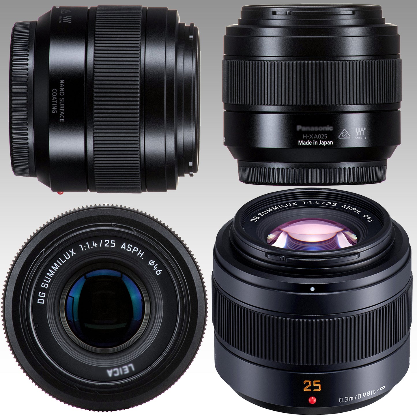 Ultimaxx Advanced Panasonic Leica DG Summilux 25mm f/1.4 II ASPH. Lens Bundle - Includes: 0.43x Wide-Angle Lens Attachment, Variable Neutral Density Filter & Much More (17pc Bundle)