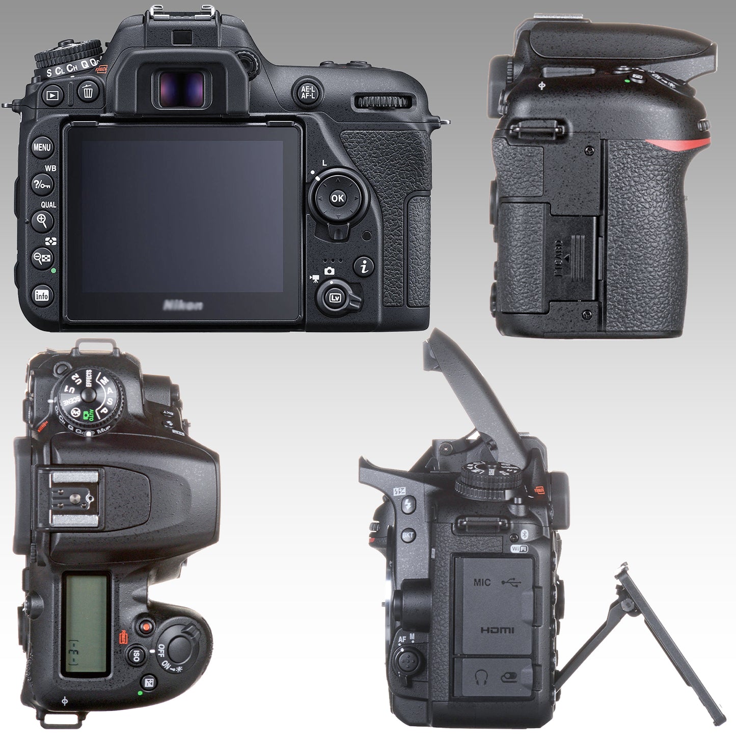 Ultimaxx Starter Nikon D7500 DSLR Camera Bundle (Body Only) - Includes: 64GB Ultra Memory Card, 1x Replacement Battery, V-Shaped Bracket & More (22pc Bundle)