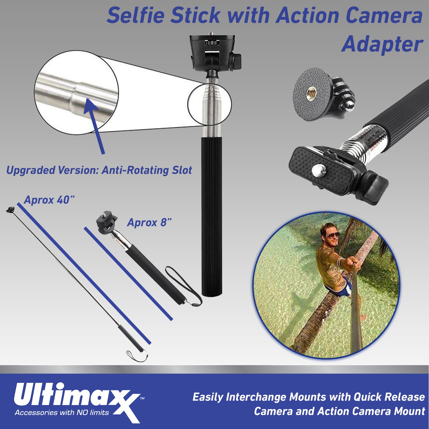 Ultimaxx Grand GoPro HERO11 Black Mini Bundle - Includes: 64GB Extreme MicroSDXC, Multi-Adjustable Bike / Pipe Mount, Selfie-Stick & Much More (27pc Bundle)