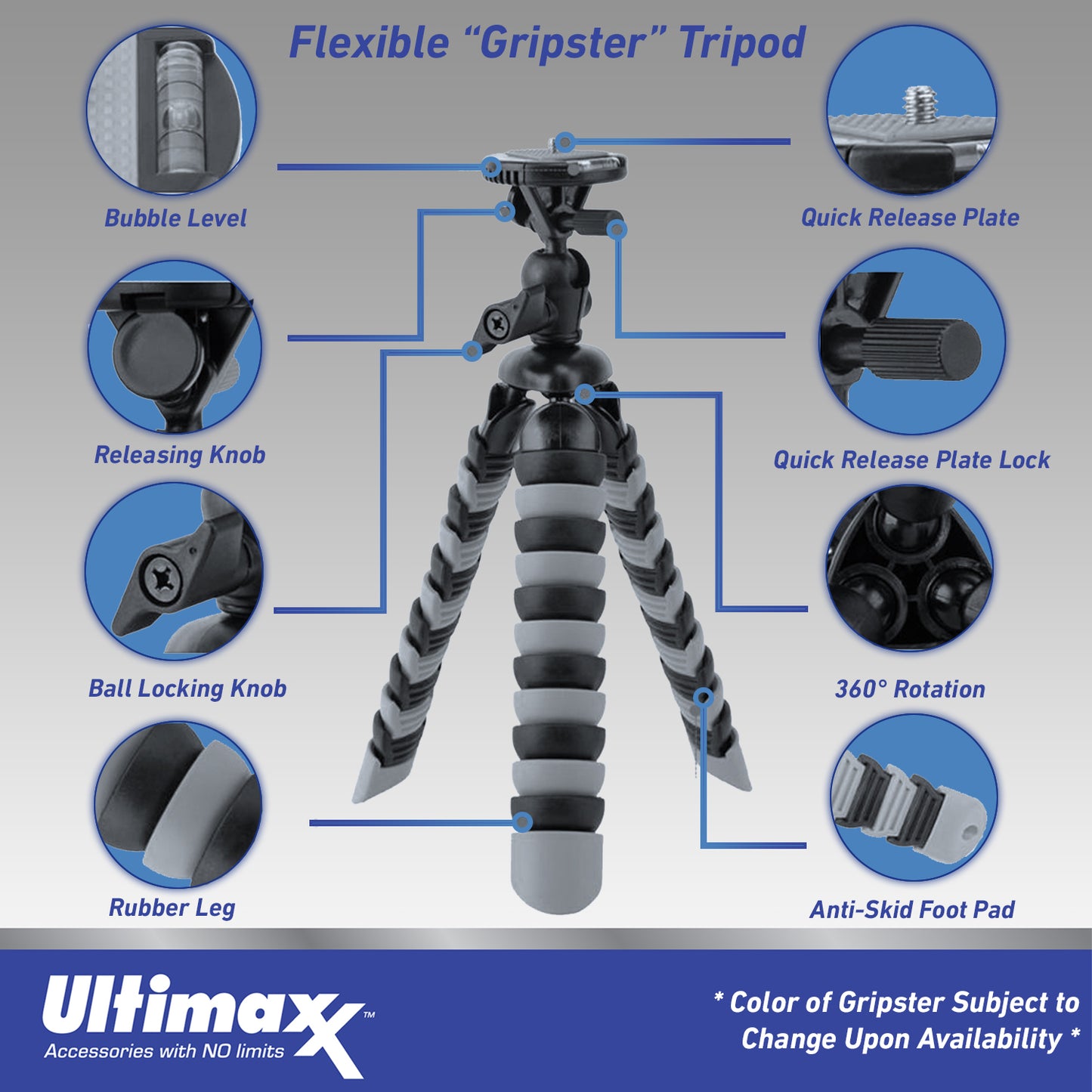 Ultimaxx Grand GoPro HERO11 Black Mini Bundle - Includes: 64GB Extreme MicroSDXC, Multi-Adjustable Bike / Pipe Mount, Selfie-Stick & Much More (27pc Bundle)