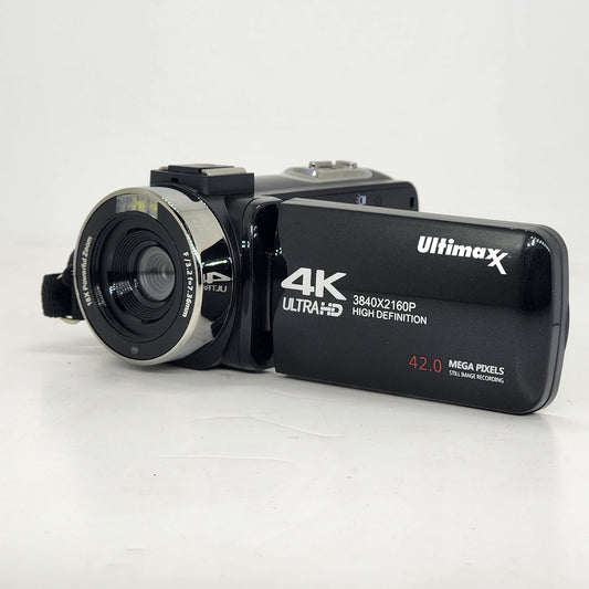 Ultimaxx Digital Video Camera, 42MP w/ 32GB SD Card, Remote, Case, USB Cable