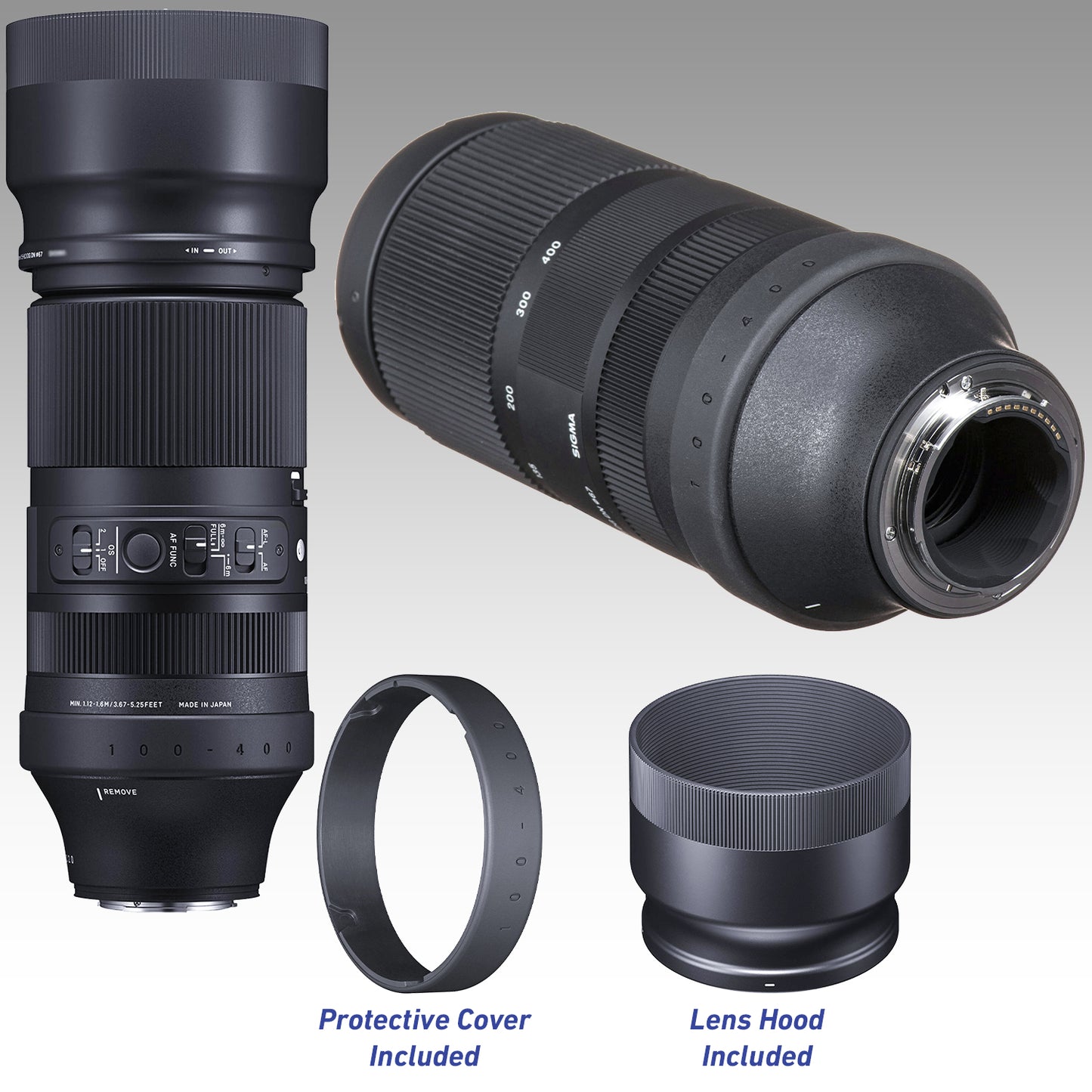 Ultimaxx Essential Sigma 100-400mm f/5-6.3 DG DN OS Contemporary Lens Bundle (E Mount) - Includes: Water-Resistant Lens Pouch & More (19pc Bundle)