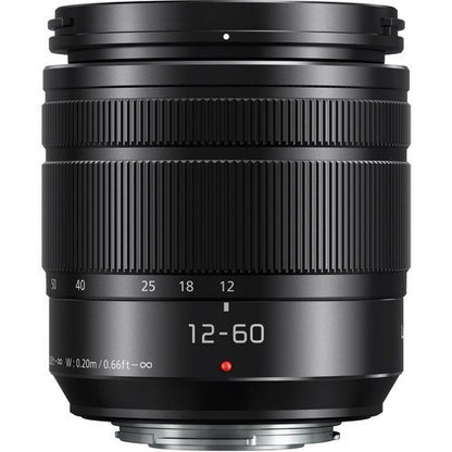 Panasonic Lumix G Vario 12-60mm f/3.5-5.6 ASPH. Power O.I.S. Lens Bundle with Manufacturer Accessories & Accessory Kit (13 Items) (White Box) - International Version (No Warranty)