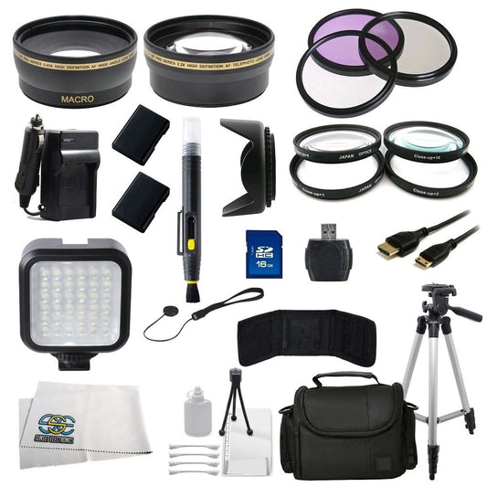 Outdoor Ultimate Accessory Package for Nikon D3100, D3200, D5100, D5200 DSLR Cameras (Which Have Nik