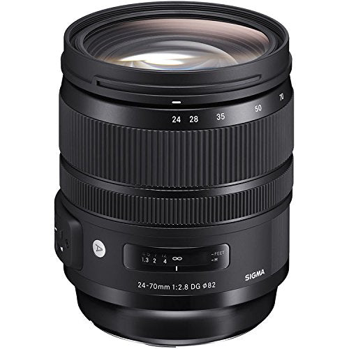 Sigma 24-70mm f/2.8 DG OS HSM Art Lens for Nikon F, SanDisk 128GB Extreme PRO UHS-I SDXC Memory Card and More (5 Items)