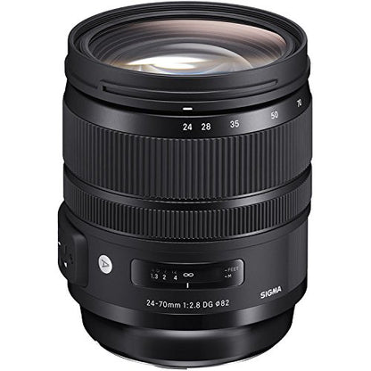 Sigma 24-70mm f/2.8 DG OS HSM Art Lens for Nikon F, SanDisk 128GB Extreme PRO UHS-I SDXC Memory Card and More (5 Items)