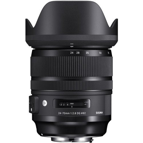 Sigma 24-70mm f/2.8 DG OS HSM Art Lens for Nikon F, SanDisk 128GB Extreme PRO UHS-I SDXC Memory Card and More (5 Items)