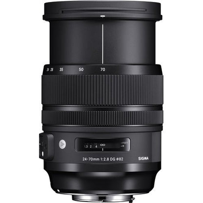 Sigma 24-70mm f/2.8 DG OS HSM Art Lens for Nikon F, SanDisk 128GB Extreme PRO UHS-I SDXC Memory Card and More (5 Items)