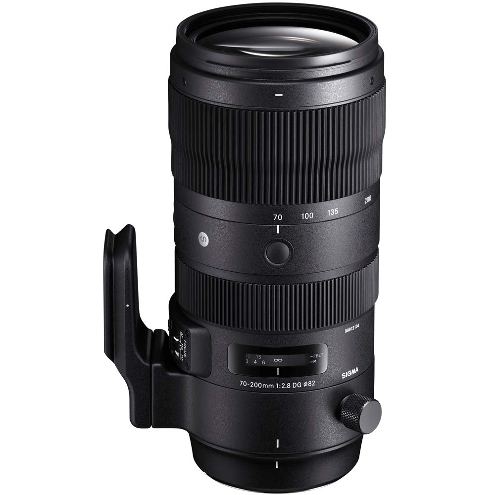 Sigma 590955 70-200mm F2.8 Sports DG OS HSM Telephoto Zoom Lens for Nikon F Mount Bundle with Lexar Professional 1667x 128GB SDXC UHS-II Memory Card
