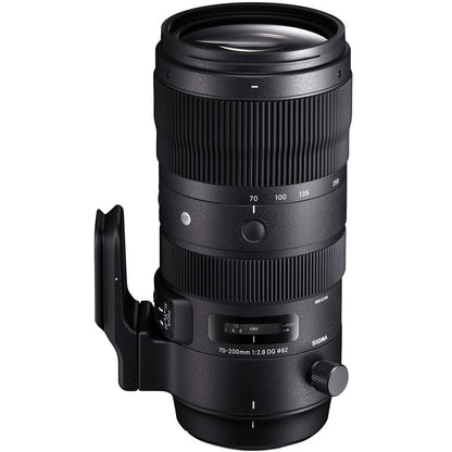 Sigma 590955 70-200mm F2.8 Sports DG OS HSM Telephoto Zoom Lens for Nikon F Mount Bundle with Lexar Professional 1667x 128GB SDXC UHS-II Memory Card
