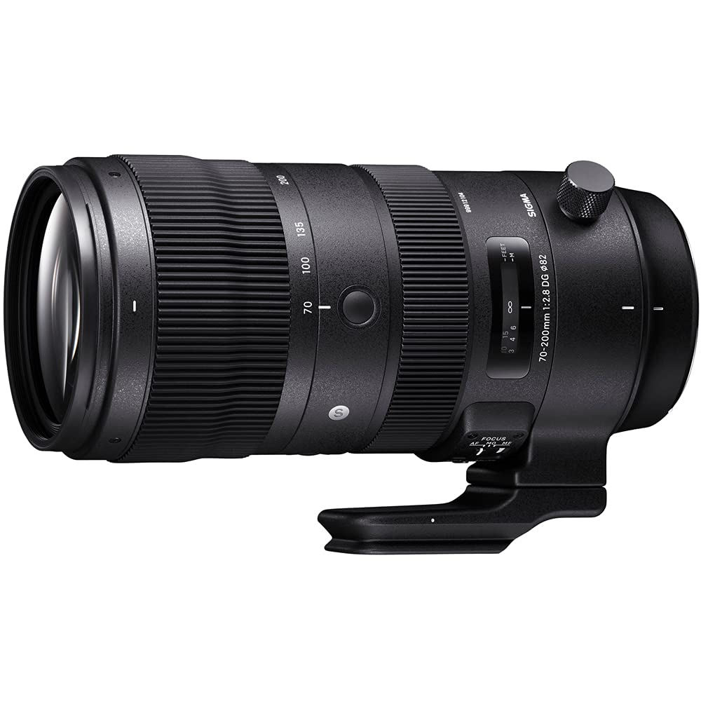 Sigma 590955 70-200mm F2.8 Sports DG OS HSM Telephoto Zoom Lens for Nikon F Mount Bundle with Lexar Professional 1667x 128GB SDXC UHS-II Memory Card