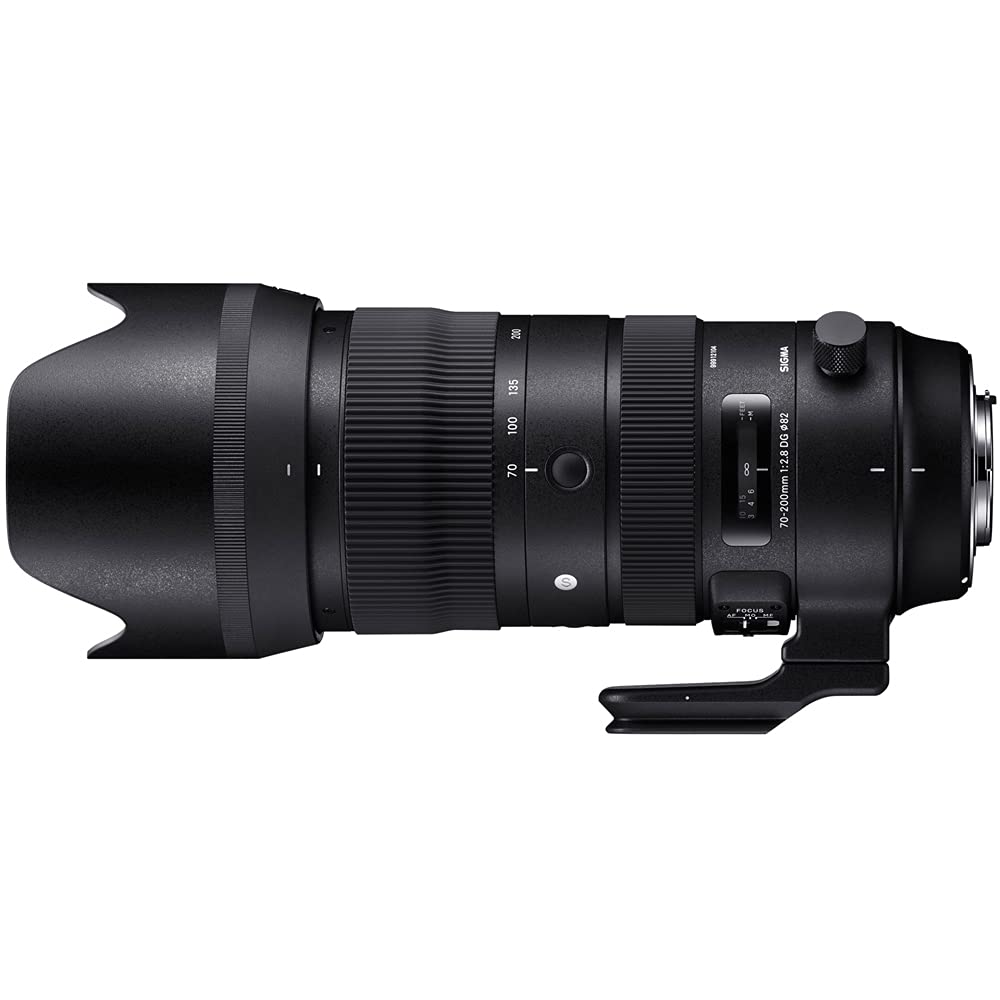 Sigma 590955 70-200mm F2.8 Sports DG OS HSM Telephoto Zoom Lens for Nikon F Mount Bundle with Lexar Professional 1667x 128GB SDXC UHS-II Memory Card
