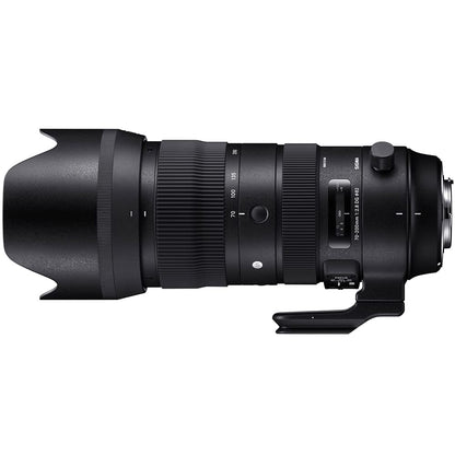 Sigma 590955 70-200mm F2.8 Sports DG OS HSM Telephoto Zoom Lens for Nikon F Mount Bundle with Lexar Professional 1667x 128GB SDXC UHS-II Memory Card