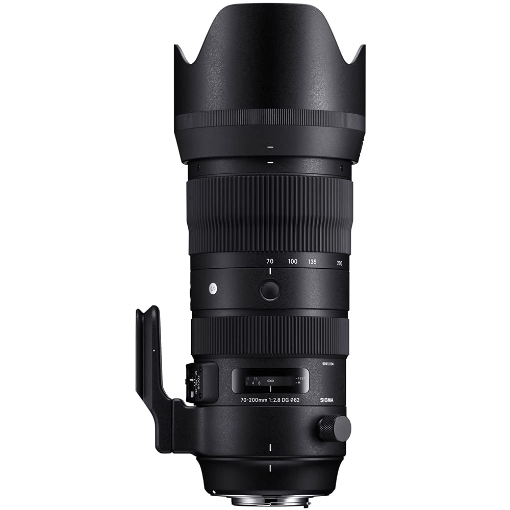 Sigma 590955 70-200mm F2.8 Sports DG OS HSM Telephoto Zoom Lens for Nikon F Mount Bundle with Lexar Professional 1667x 128GB SDXC UHS-II Memory Card