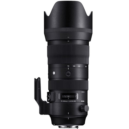 Sigma 590955 70-200mm F2.8 Sports DG OS HSM Telephoto Zoom Lens for Nikon F Mount Bundle with Lexar Professional 1667x 128GB SDXC UHS-II Memory Card