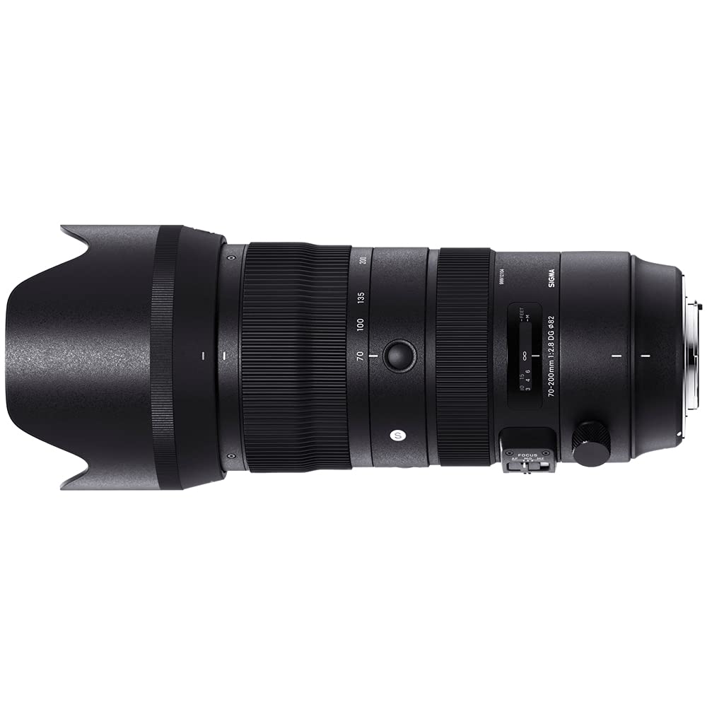 Sigma 590955 70-200mm F2.8 Sports DG OS HSM Telephoto Zoom Lens for Nikon F Mount Bundle with Lexar Professional 1667x 128GB SDXC UHS-II Memory Card