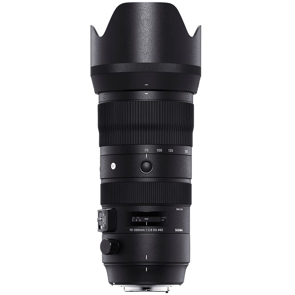 Sigma 590955 70-200mm F2.8 Sports DG OS HSM Telephoto Zoom Lens for Nikon F Mount Bundle with Lexar Professional 1667x 128GB SDXC UHS-II Memory Card