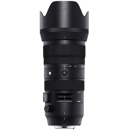 Sigma 590955 70-200mm F2.8 Sports DG OS HSM Telephoto Zoom Lens for Nikon F Mount Bundle with Lexar Professional 1667x 128GB SDXC UHS-II Memory Card