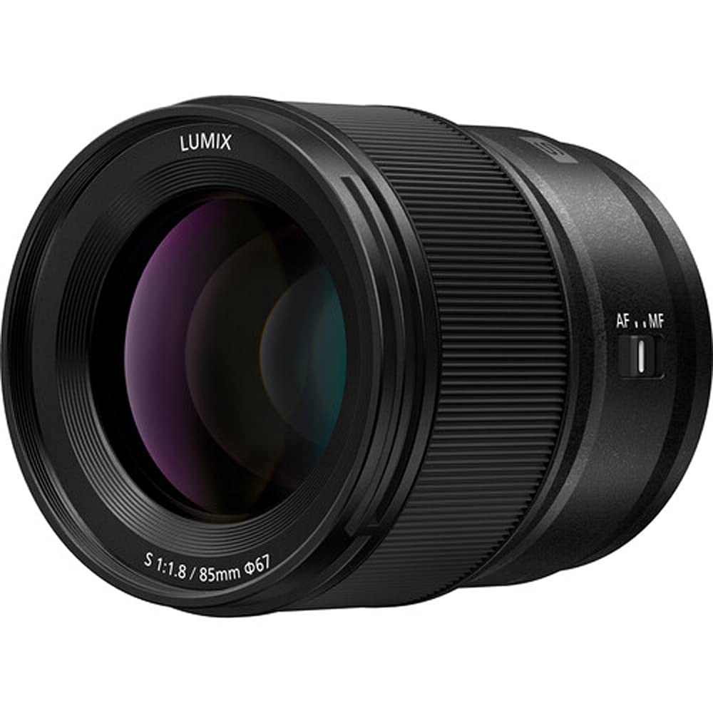 Panasonic S-S85 LUMIX S 85mm f/1.8 L-Mount Interchangeable Lens for Mirrorless Cameras Bundle with Lexar Professional 633x 64GB UHS-1 Class 10 SDXC Memory Card