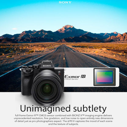 Sony Alpha a7R IV A Full-Frame Mirrorless Camera Bundle with 28-70mm Interchangeable Standard Zoom Lens (2 Items) (Renewed)