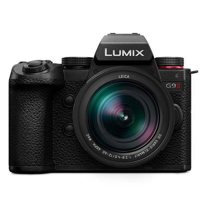 Panasonic Lumix G9 II Mirrorless Camera with Leica DG 12-60mm f/2.8-4 Lens Bundle Lumix G 25mm f/1.7 Aspherical Lens, Shoulder Bag