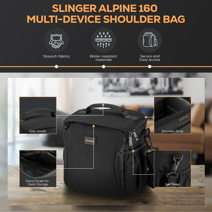 Panasonic Lumix G9 II Mirrorless Camera with Leica DG 12-60mm f/2.8-4 Lens Bundle Lumix G 25mm f/1.7 Aspherical Lens, Shoulder Bag