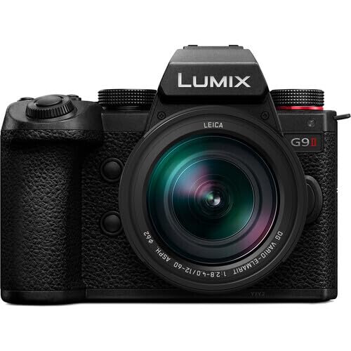 Panasonic Lumix G9 II 25.2MP Digital Mirrorless Camera 12-60mm Lens Kit with Phase Hybrid Autofocus Bundle with 128GB SDXC UHS-II SD Card (2 Items)