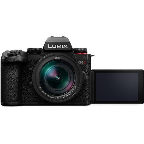 Panasonic Lumix G9 II 25.2MP Digital Mirrorless Camera 12-60mm Lens Kit with Phase Hybrid Autofocus Bundle with 128GB SDXC UHS-II SD Card (2 Items)