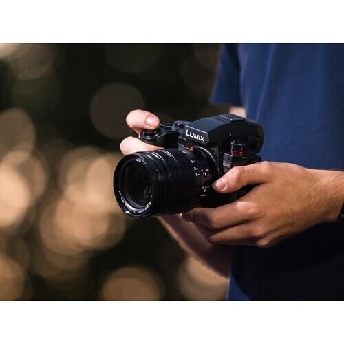 Panasonic Lumix G9 II 25.2MP Digital Mirrorless Camera 12-60mm Lens Kit with Phase Hybrid Autofocus Bundle with 128GB SDXC UHS-II SD Card (2 Items)