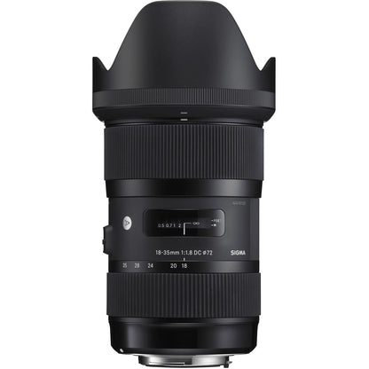 Sigma 18-35mm f/1.8 DC HSM Art Lens for Canon EF Cameras/Mount + UV, FLD, PL Filter Kit and 128 Extreme Memory Card